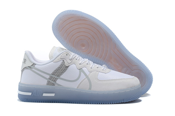 Women's Air Force 1 Low Top White/Grey Shoes 061